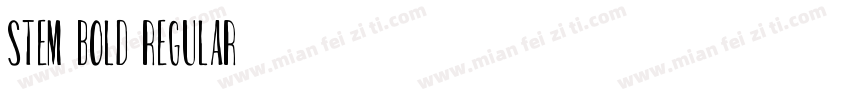 Stem Bold Regular字体转换